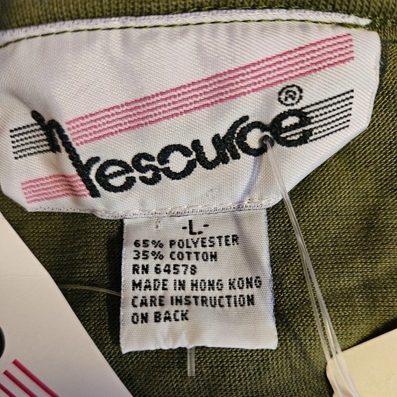 NWT In Resource Olive Ruffle Front Button Shirt - Picture 8 of 8